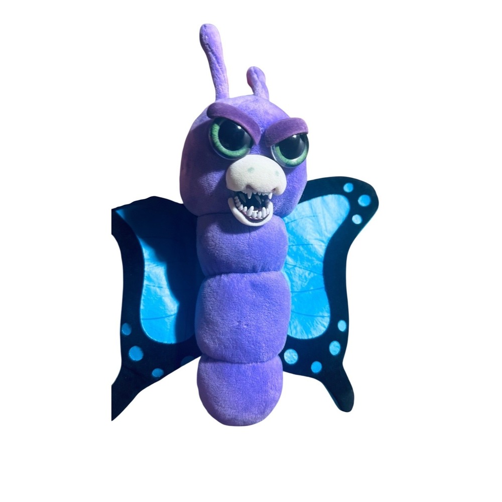 Feisty Pets Scarin Erin Butterfly Purple Blue Plush 2015 Original Tag 10-13"